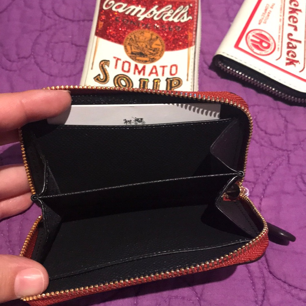 Coach zipper coin/card case - Picture 2 of 4